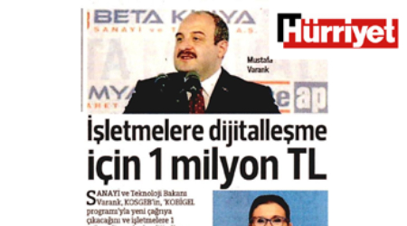 İşletmelere Dijitalleşme İçin 1 Milyon TL
