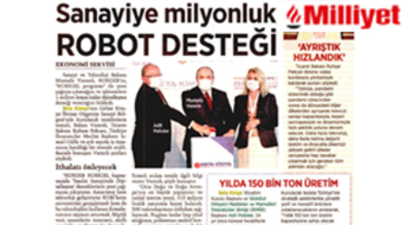 Sanayiye Milyonluk ROBOT DESTEĞİ