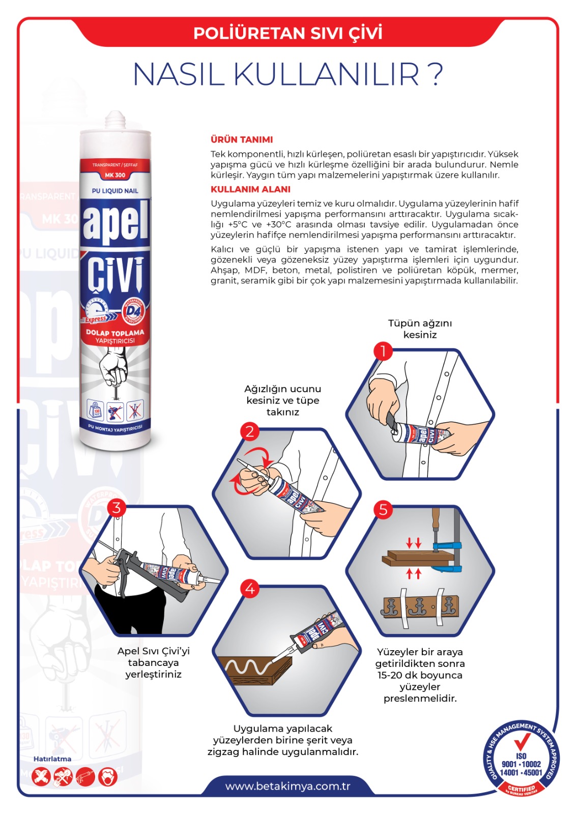 APEL MK 300 Sıvı Çivi